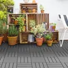 Outsunny 9 er Set Terassenfliesen Balkon Patio 30 x 30 cm Produktbild-Vorschau 2