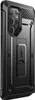 A black smartphone case with a built-in kickstand is shown from a side angle. Produktbild-Vorschau