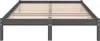 Rám postele šedý masivní borovice 200 x 200 cm Náhled obrázku produktu 4