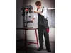 PARKSIDE® Herren Arbeitslatzhose gefüttert (Schwarz/Rot, Produktbild-Vorschau 2