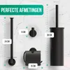 Avalo Toiletaccessoireset Zwart 4-delig - Luxe Toilet Set - Productafbeelding-voorbeeld 5