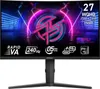 A marketing image for an MSI gaming monitor, showing its specifications and branding. Produktbild-Vorschau