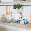Relaxdays Abtropfgestell, Mit Besteckhalter, Abtropfgitter, Produktbild-Vorschau 2