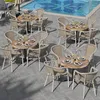 4er-Set ARGOS | Bistro Rattanstuhl | Grau | Rattan | Produktbild-Vorschau 4