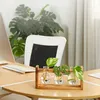Váza Relaxdays ve tvaru zkumavky, kulaté skleněné vázy s Náhled obrázku produktu 3