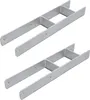 Lospitch 2x ancoraggio ad H palo di sostegno 121MM Anteprima dell’immagine prodotto 4