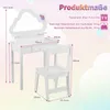 COSTWAY, detský toaletný stolík, toaletný stolík pre deti, Náhľad obrázku produktu 3