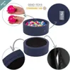 A collage of images showing a dark blue ball pit filled with colorful balls, close-ups of the balls and the ball pit's fabric, and a label. Produktbild-Vorschau