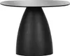 Beistelltisch - 65 x 57 cm - Schwarz - Glas - Metallgestell Produktbild-Vorschau 1