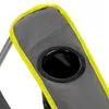 Close-up of a camping chair's armrest with a cup holder. Produktbild-Vorschau