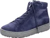 A single blue high-top sneaker with a gray sole against a white background. Produktbild-Vorschau