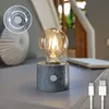 Vintage Akku Glühbirne Edison LED Tischlampe USB-C dimmbar Produktbild-Vorschau 2