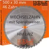 Holzboss ® HM-Sägeblatt 500 x 30 mm LWZ 46 x Zahn mit Produktbild-Vorschau 1