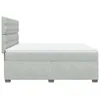 Boxspringbett mit Matratze Hellgrau 180x200 cm Samt Produktbild-Vorschau 9