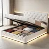 Letto imbottito INONEFT 140x200 cm con LED, letto con Anteprima dell’immagine prodotto 1