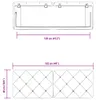 vidaXL Coussin de tête de lit gris foncé 120 cm velours Voir les images du produit 8