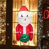 COSTWAY Gonfiabile Babbo Natale dalla finestra, 100CM LED Anteprima dell’immagine prodotto 1