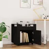 The Living Store Wózek biurowy czarny 60x45x60 cm Materiał Podgląd zdjęcia produktu 3