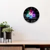 DEQORI Glasuhr Ø30 cm Modern 'Neon Gaming Symbole' Wanduhr Produktbild-Vorschau 4