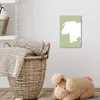 Wanddeko 20x30 cm - Kinder Dino - Triceratops - Grün, Produktbild-Vorschau 5