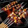 Grillspieße aus Edelstahl mit Holzgriff – Flache Spieße für Produktbild-Vorschau 6