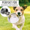 KaraLuna Napfunterlage aus Silikon mit Edelstahl Futternapf Produktbild-Vorschau 6