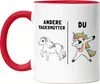 Tagesmutter Tasse Rot Kindergarten Abschied Einhorn Lustig Produktbild-Vorschau 1