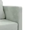 vidaXL Bodensofa mit Schlaffunktion Hellgrau 122x204x55 cm Produktbild-Vorschau 2
