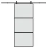 vidaXL Drzwi przesuwne z okuciem 90x205 cm szkło hartowane Podgląd zdjęcia produktu 7
