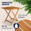CASARIA® Balkonmöbel Set 2 Personen Wetterfest Holz Produktbild-Vorschau 4