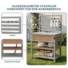 Armoire de rangement d'extérieur et table de jardinage, Voir les images du produit 6