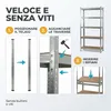 IvoQ Scaffale – 180 x 90 x 40 cm – 5 ripiani regolabili – Anteprima dell’immagine prodotto 5