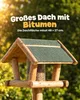 Großes Bitumendach am Vogelhaus mit Ständer, Dachfläche 48 x 27 cm Produktbild-Vorschau