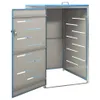 vidaXL Pojemnik na odpady na 1 pojemnik 69x77,5x115 cm stal Podgląd zdjęcia produktu 11