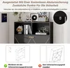An image showing how to install an anti-tip device for a piece of furniture, with diagrams and text. Podgląd zdjęcia produktu