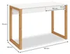 Scrivania NOAH con 2 cassetti in legno massello nei colori Anteprima dell’immagine prodotto 4