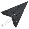 A black paper star lantern with cut-out holes and stars, shown against a white background. Produktbild-Vorschau