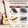 LEADZM Akustikgitarre 38 Zoll Cutaway Westerngitarre Set, Produktbild-Vorschau 5