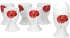 6er Eierbecher Monika 4,8cm Porzellan Geschirr Blumendekor Produktbild-Vorschau 1