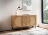 Sideboard in Eiche Nachbildung 140 cm Kommode mit 2 Türen & Produktbild-Vorschau 4