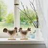 ohne Marke Deko-Filzhühner im 2er-Pack beige 130x150 cm Produktbild-Vorschau 2