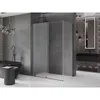 Mexen Velar Schiebedusche 150x75 cm, Frostglas, gun gray Produktbild-Vorschau 2