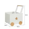 Dřevěný box na hračky s kolečky - úložný box do dětského Náhled obrázku produktu 5