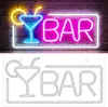 Dimmbar Neon Schild LED Deko Schild BAR Leuchtreklame Party Produktbild-Vorschau 5