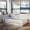 Lit d'enfant Lit de sol 90x190 cm Lit avec protection Voir les images du produit 1
