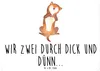 Mr. & Mrs. Panda Schild Hund Streicheln DIN A6 - Weiß - Produktbild-Vorschau 1