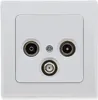 ChiliTec DELPHI Prise d'antenne TV+Radio+Sat incl. cadre UP Voir les images du produit 1