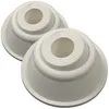 Two white ladder feet for a pool ladder. Produktbild-Vorschau
