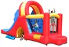Children playing on a colorful inflatable bouncy castle with a slide. Náhled obrázku produktu