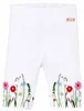 BONDI Capri Leggings "Blumenwiese" Stickerei 86627 | Weiß - Produktbild-Vorschau 1